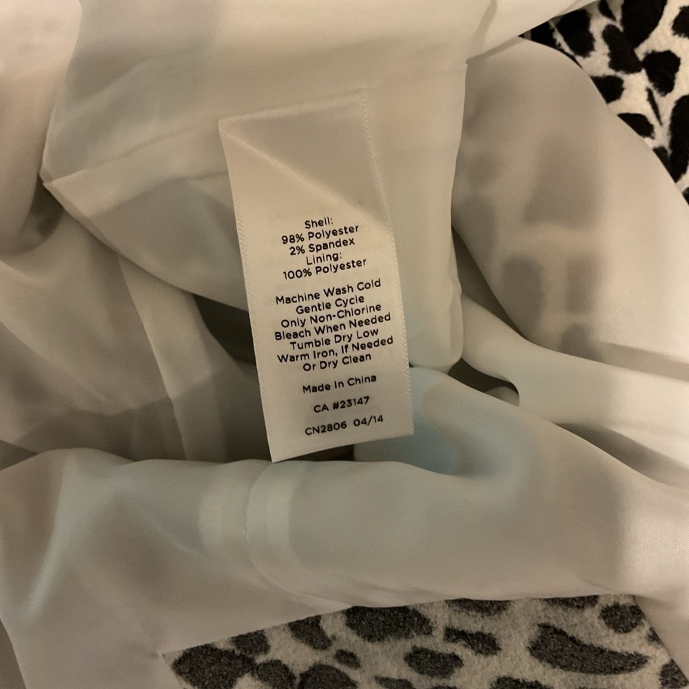 Talbots Animal Print Short Sleeve Sheath Dress Size 16WP - Picture 7 of 7